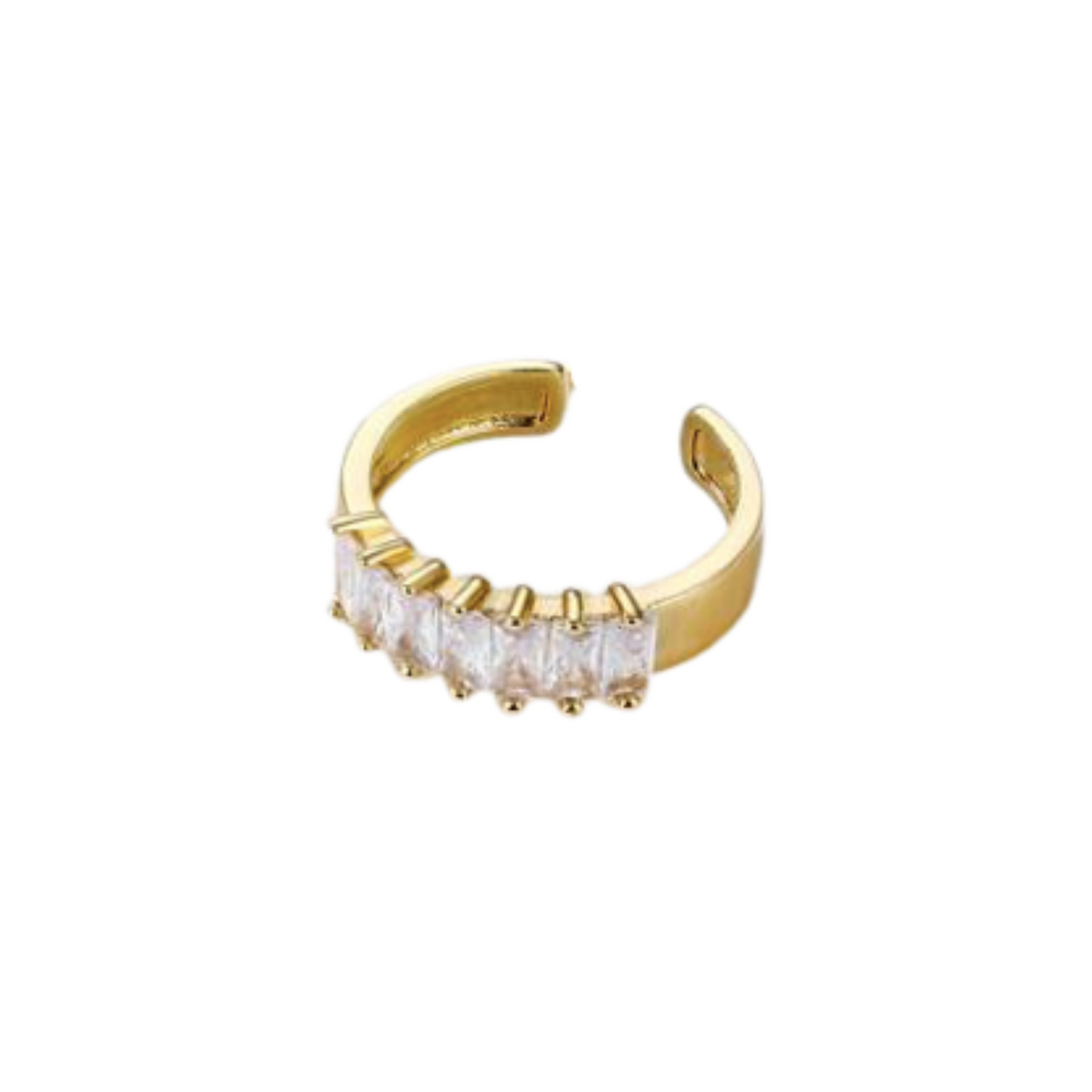 Rhinestone Bracelet and Ring Set ZIRCON